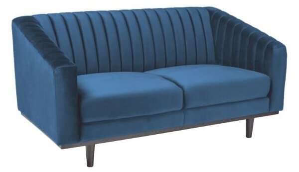 Divano Asprey 2 in velluto blu navy - H78 cm