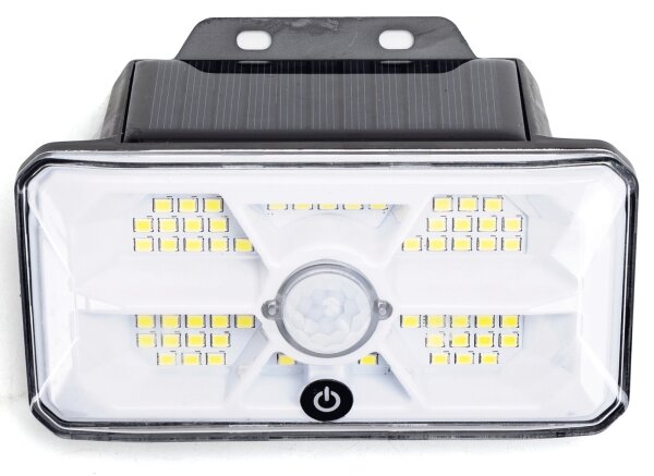 Aigostar - Lampada solare LED con sensore, LED/3,7 V, 6500 K, 500 mAh, IP65, nera