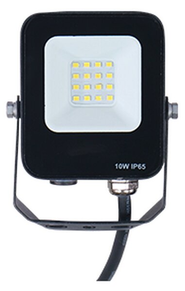 Faro proiettore Led 10W Nero da esterno IP65 Bianco neutro 4000K Lumix Space