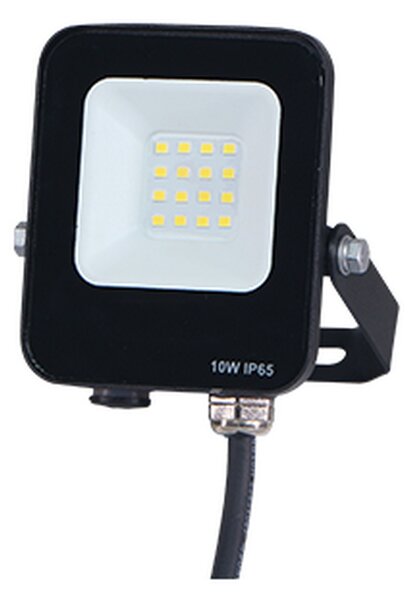 Faro proiettore Led 10W Nero da esterno IP65 Bianco neutro 4000K Lumix Space