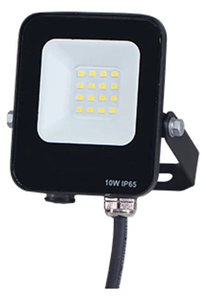 Faro proiettore Led 10W Nero da esterno IP65 Bianco neutro 4000K Lumix Space