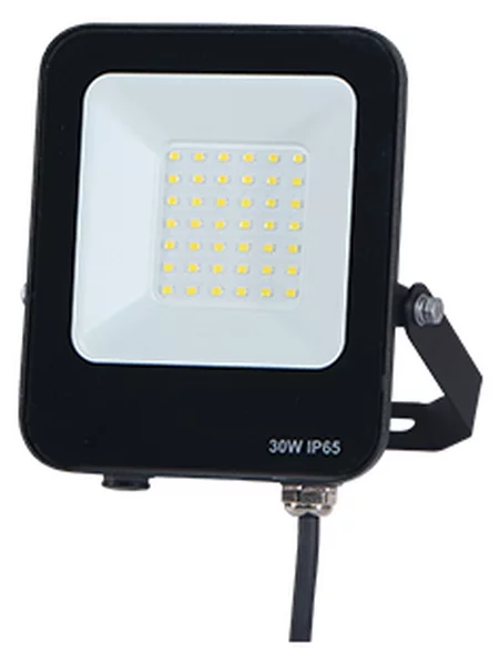 Faro proiettore Led 30W Nero da esterno IP65 Bianco neutro 4000K Lumix Space