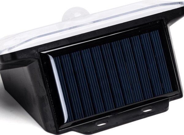 Aigostar - Lampada solare LED con sensore, LED/3,7 V, 6500 K, 500 mAh, IP65, nera