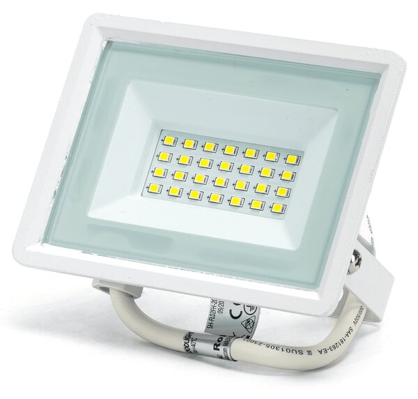 Faro proiettore Led 20W Bianco da esterno slim IP65 Bianco freddo 6500K Aigostar