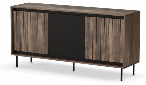 Credenza Swing KM-1 in noce/nero