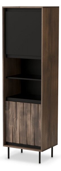 Vetrina Swing W-1 in noce/nero