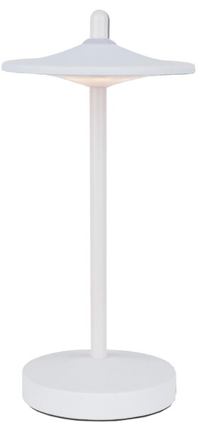 MÜLLER-LICHT Lampada da tavolo ricaricabile a LED 27700201, dimmerabile, 3000K, bianco caldo, bianco