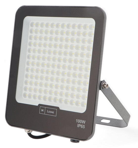 Faro proiettore Led Napoli Plus 100W Nero da esterno IP65 Bianco freddo 6000K M LEDME