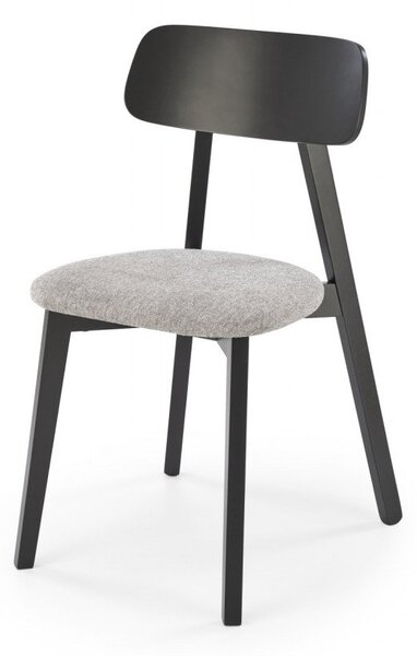 Sedia imbottita Hylo grigio/nero