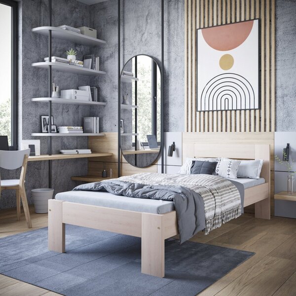Letto Matilda in legno naturale - 90x200 cm