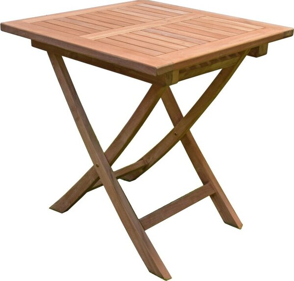Tavolo da giardino in teak Solo 70x70 Tavolo da pranzo in legno da giardino pieghevole
