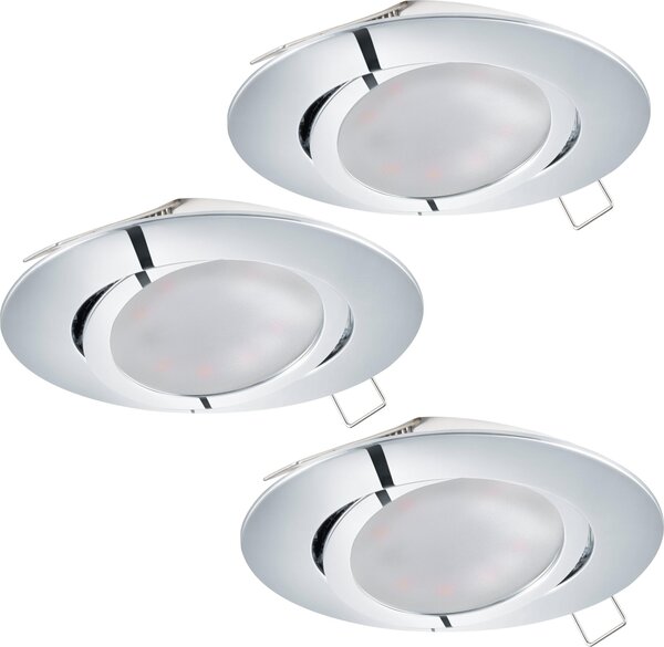 Eglo 95362 Tedo LED faretto da incasso set di 3 cromo