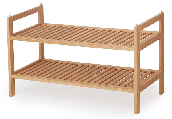 Scarpiera ST9 in legno naturale - L69 cm