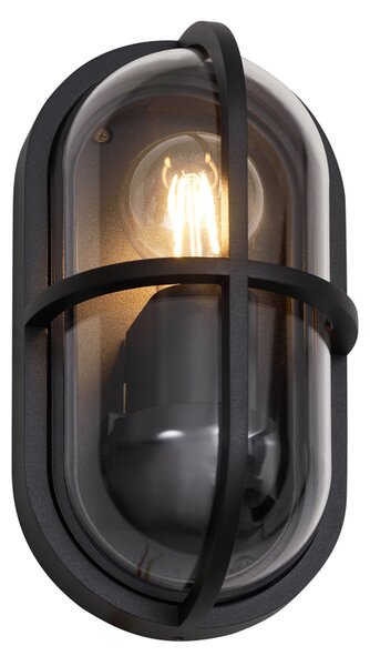 Lampada da parete per esterni nera ovale IP65 - Target