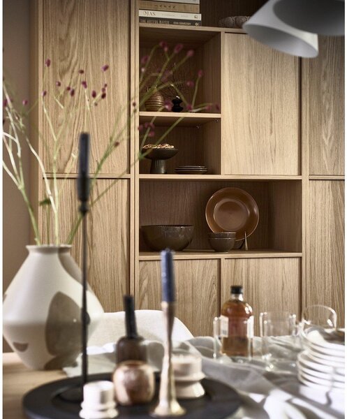 Libreria modulare in rovere naturale 77x199 cm Modulair - vtwonen