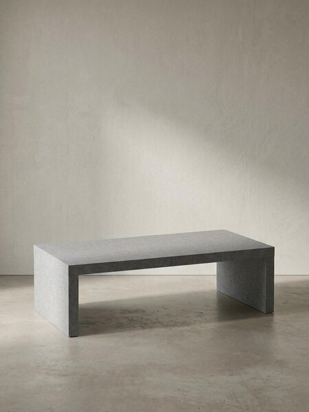 Tavolino da salotto 110x55x35 cm Grigio Tavolino da divano effetto cemento Intramontabile, tavolino da salotto di design Rettangolare, tavolino da salotto Semplice, tavolino da caffè Grande