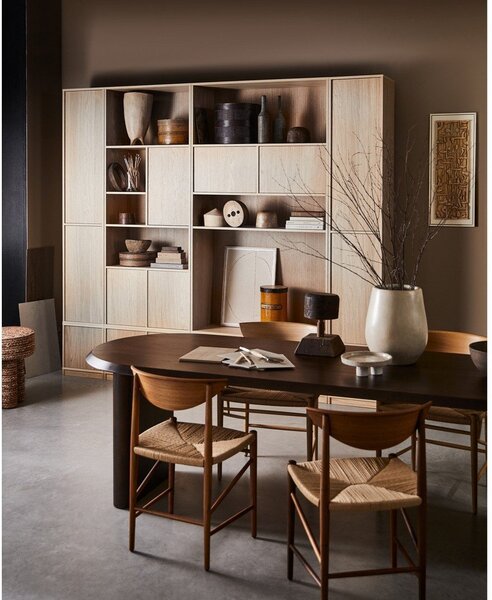 Libreria modulare in rovere naturale 77x199 cm Modulair - vtwonen