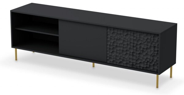 Credenza Bullet RTV-1 L180 cm in nero/oro