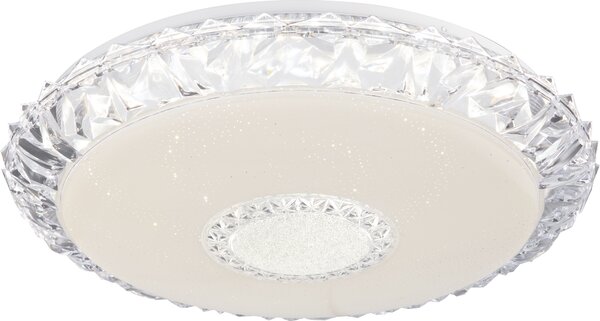 Globo Lighting plafoniera in metallo bianco, LED