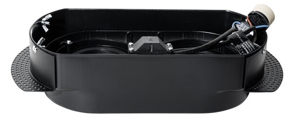 Set di 6 faretti da incasso arrotondati neri GU10 70mm 2-luci - Hubs