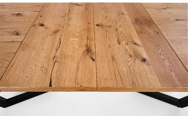 Set di prolunghe per tavolo Massive in rovere chiaro/nero - L45 x L90 cm