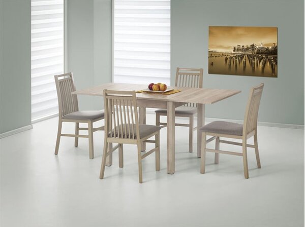 Tavolo allungabile Gracjan in rovere - L 80-160 x l 80 x h 76 cm