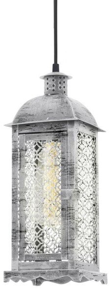 Eglo 49216 Lampada a sospensione vintage argento antico
