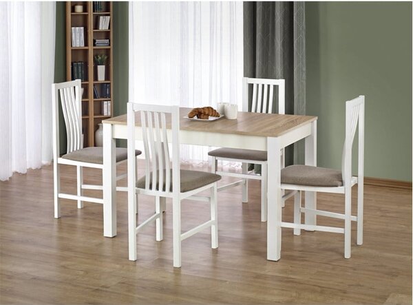 Tavolo Ksawery in rovere sonoma/bianco - L 120 x l 68 x h 76 cm