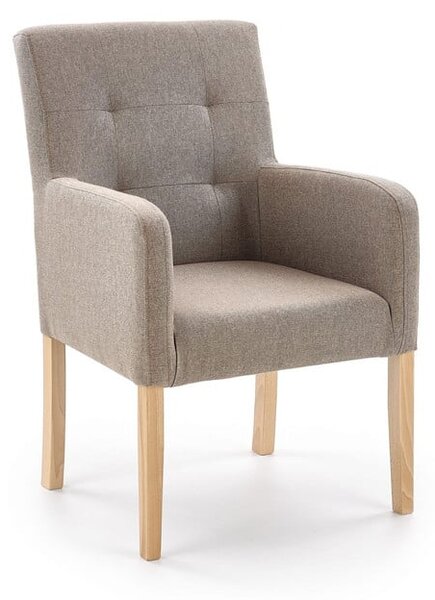 Poltrona imbottita Filo in beige - H 92 cm