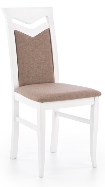 Sedia imbottita in legno Citrone bianco/Inari23