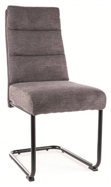 Sedia imbottita Berry Brego 18 grigio scuro