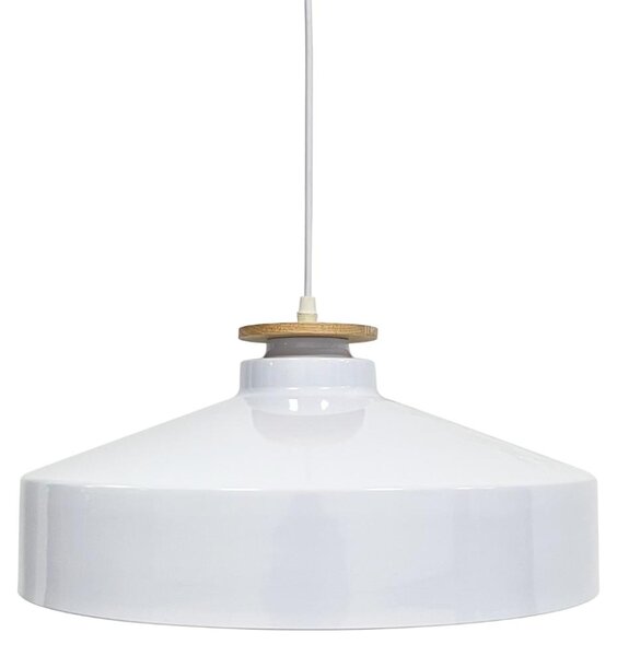 ENOVALITE lampada a sospensione ELED700170, attacco E27, IP20, Ø40 cm, bianco, rotonda
