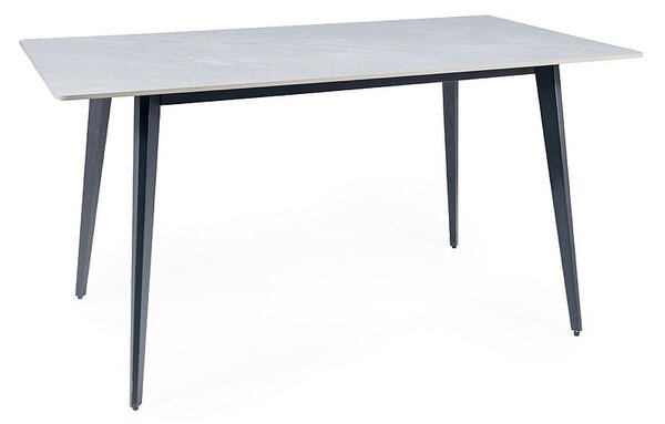 Tavolo Ivy in grigio/nero - L140xl80 cm