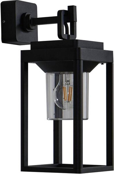 Lucande applique da esterno Milanka, 43 cm, nero, IP65, E27