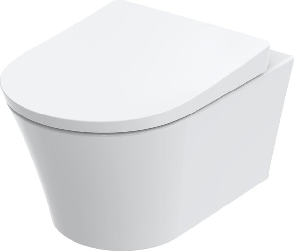 TOTO GP, WC suspendu, rinçage profond, pour Washlet RG Lite avec raccords latéraux, 380x540x335mm, CW553Y, CW553Y