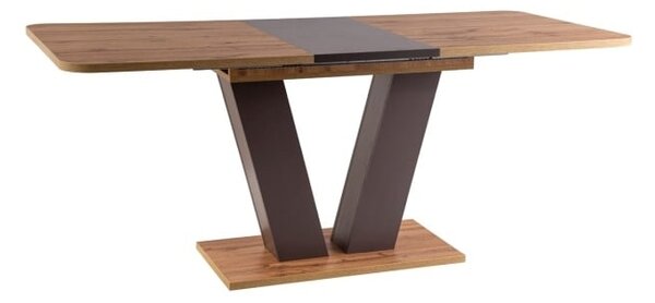 Tavolo allungabile Platon in rovere wotan/marrone - L136-176 cm