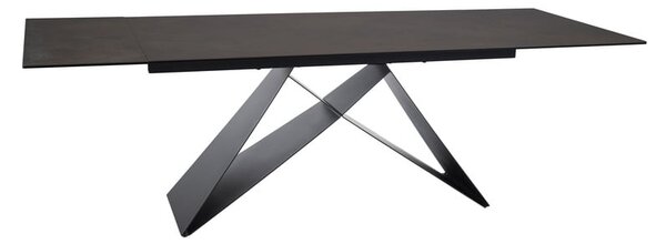 Tavolo allungabile Westin Ceramic OSSIDO BRUNO marrone/nero opaco - L160-240 cm