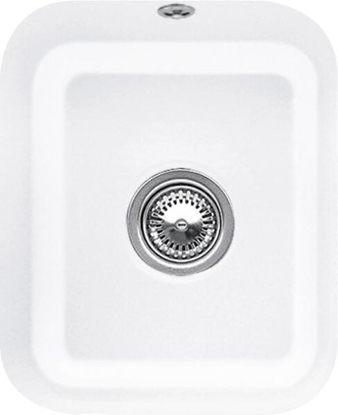 V&B lavello sottopiano Cisterna 45 m, eccentrico, bianco alp CeramicPlus