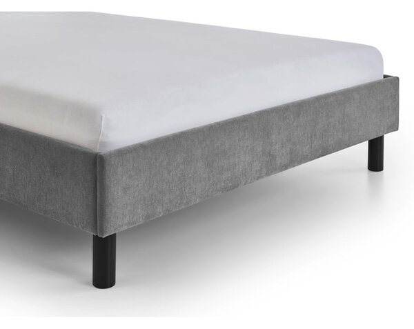 Letto singolo imbottito grigio rete non inclusa 120x200 cm Joker – Meise Möbel