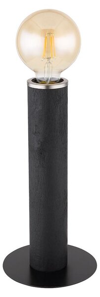 Lampada da tavolo a LED, legno, nero opaco, H 30,5 cm