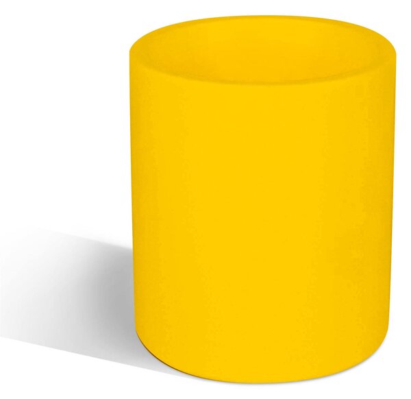 Vaso Porta vaso, in polietilene BAROCCO Dimensione 35x h40 cm Modello Ionico spessore 2 mm colore Giallo
