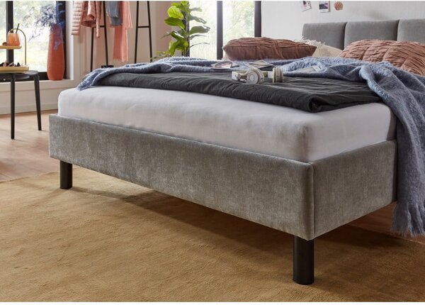 Letto singolo imbottito grigio rete non inclusa 120x200 cm Joker – Meise Möbel