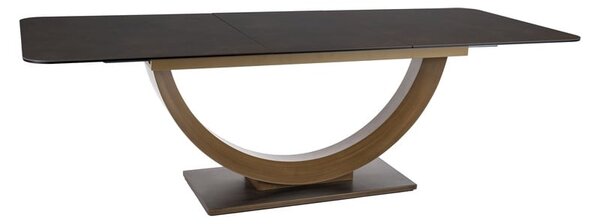 Tavolo allungabile Wilson Ceramic Ossido marrone/marrone antico - L180-240 cm
