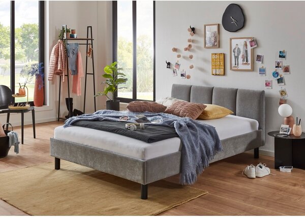 Letto singolo imbottito grigio rete non inclusa 120x200 cm Joker – Meise Möbel