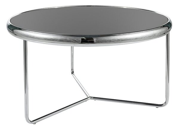 Tavolino da caffè Scarlet in nero/argento - d74 x h40 cm