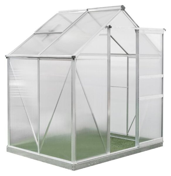 Serra in alluminio Westmann Flora 64 argento 132x190x201 cm