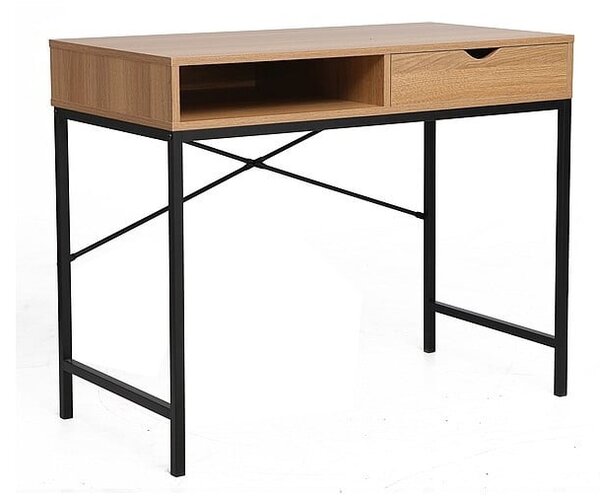 Scrivania da ufficio B-027 in rovere/nero