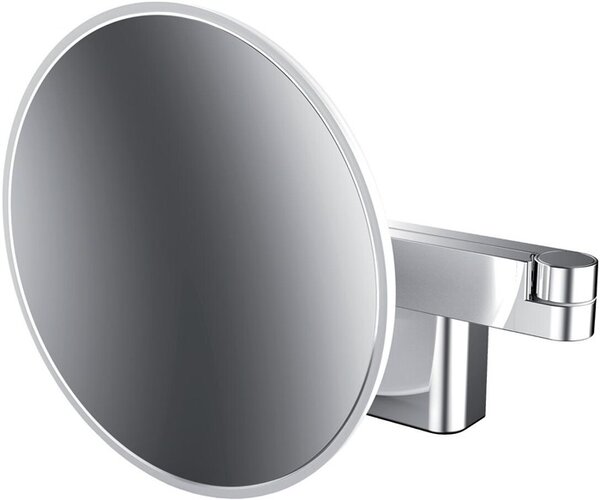 EMCO emco Specchio da barba e cosmetico a LED, a 2 bracci, a 5 pieghe, rotondo, D: 209 mm X