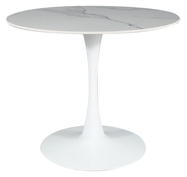 Tavolo rotondo Espero bianco - ø90/h75 cm