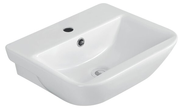 Lavabo sanicomfort LENAKA, 55 cm, lavabo in Vetroceramica sanitaria, bianco